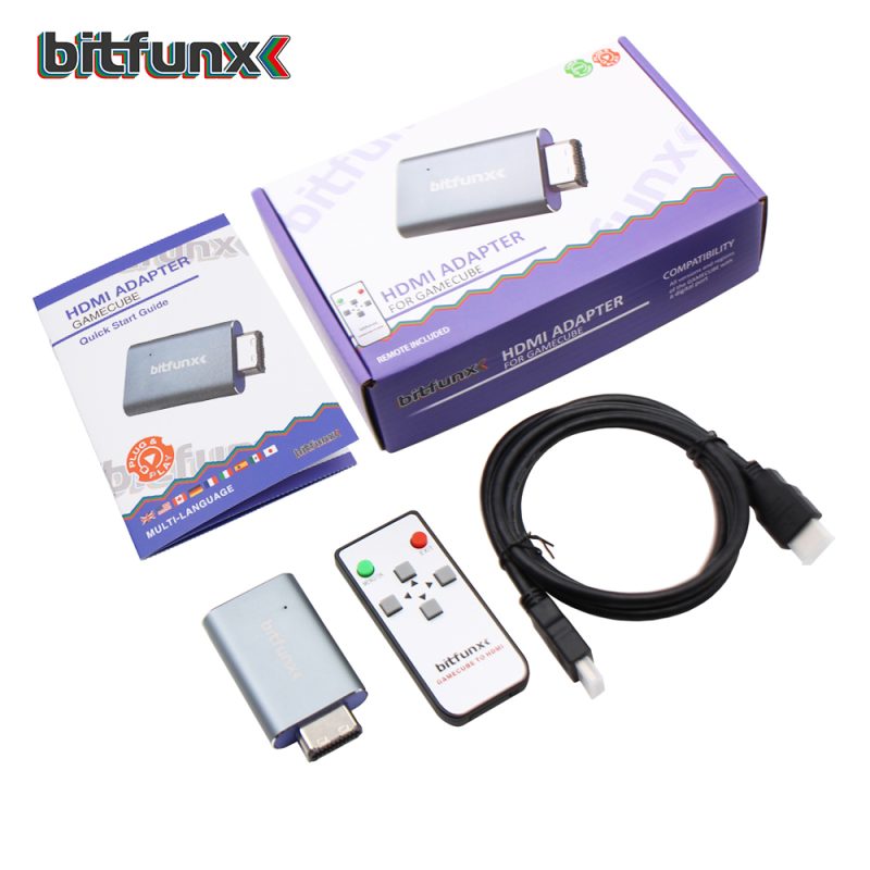 Bitfunx HDMI Line Doubler Adapter GC2HDMI for Nintendo Gamecube NGC ...