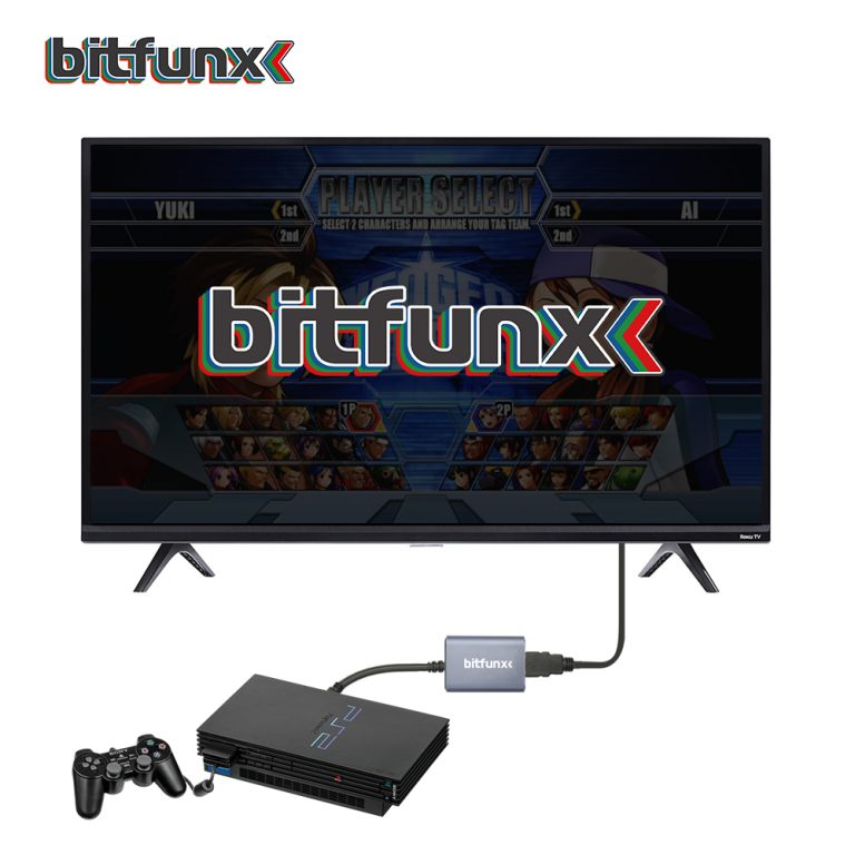 Bitfunx HDMI Adapter Lead for Sony PS2 Including Switch