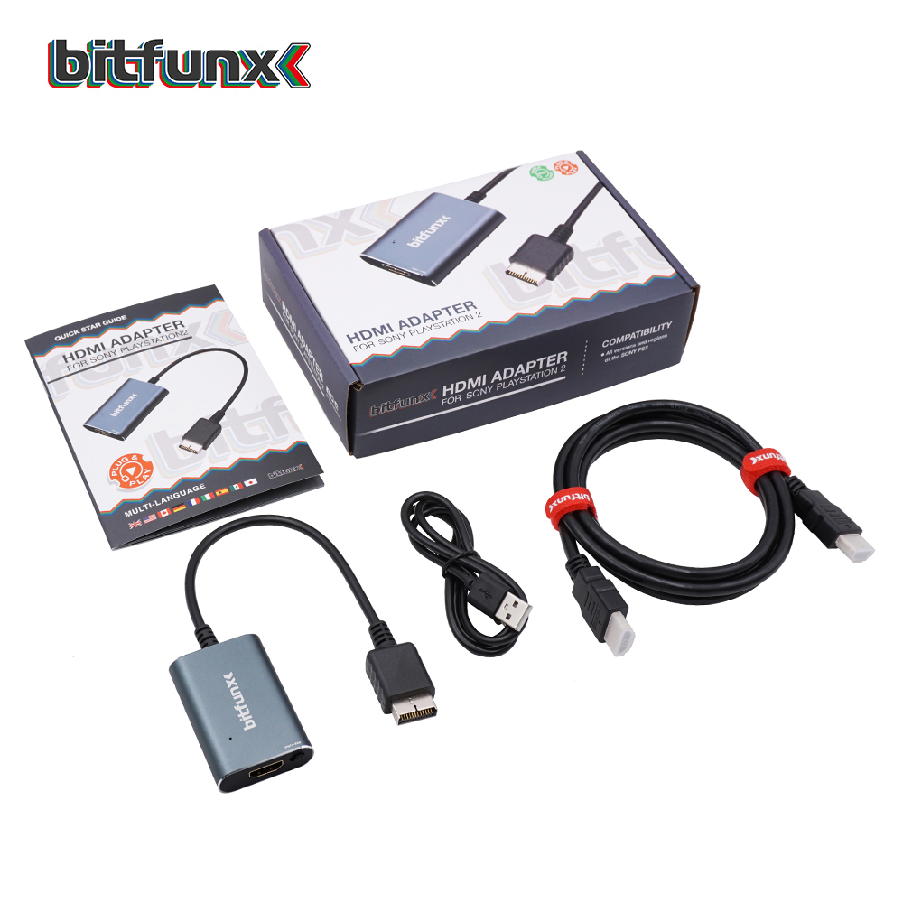 Magistrado Llave Asociación Bitfunx HDMI Adapter Lead for Sony PS2 Including RGB/Component Switch for  Connecting a PS2 to a Modern TV – Bitfunx