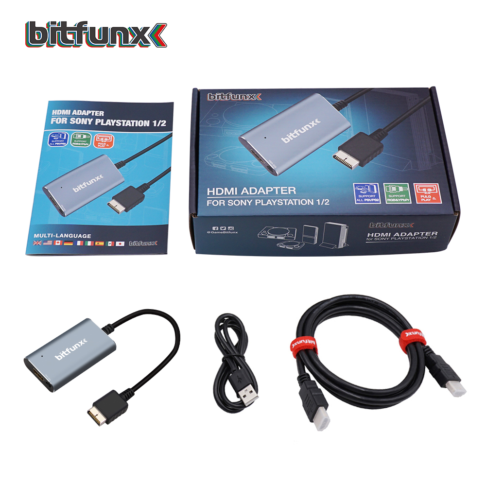 PS2 to Converter For PS2 PlayStation 1/2 Game RGB to YPbPr Switch – Bitfunx