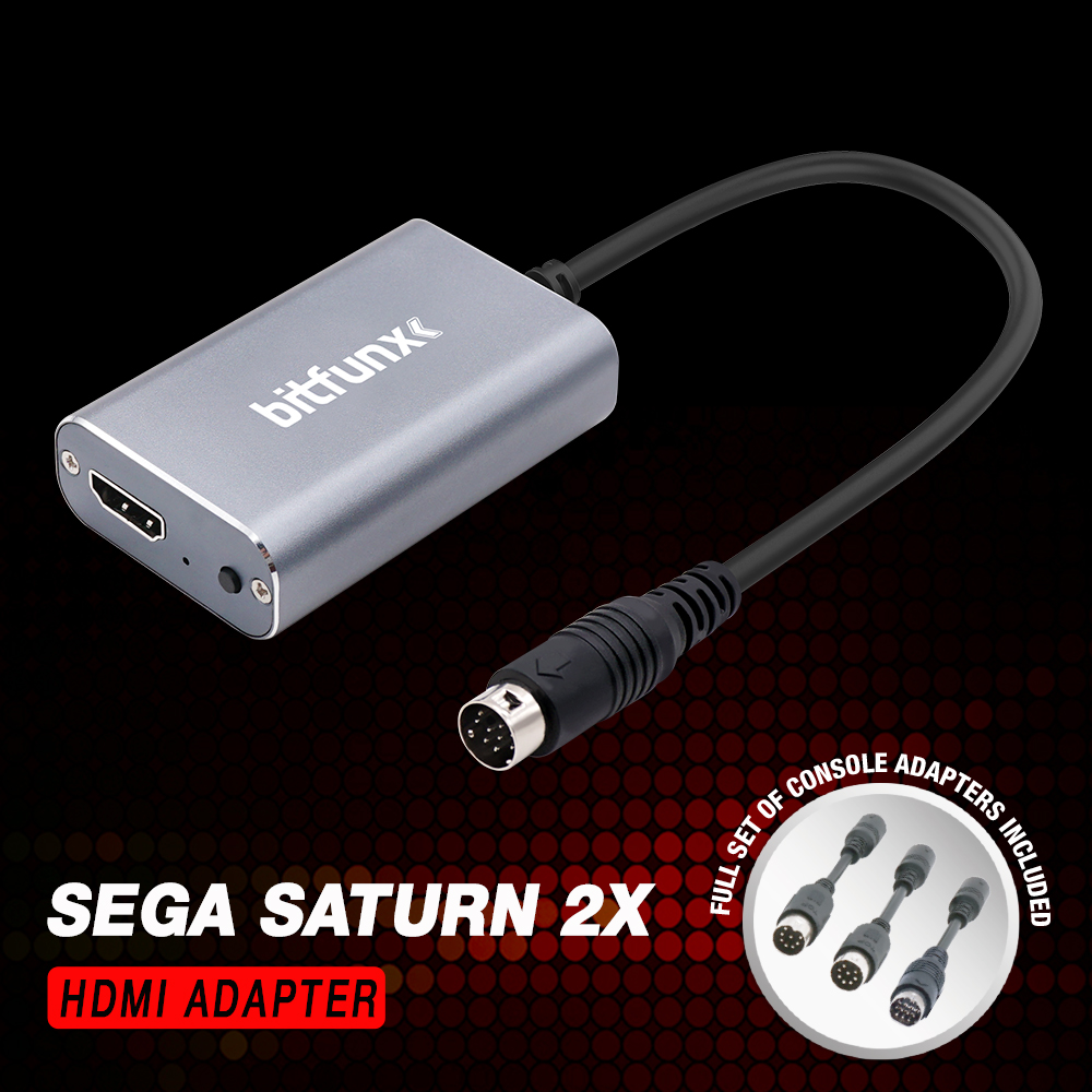 gå rabat Skraldespand SATURN 2X LINE DOUBLER HDMI Adapter for SEGA Saturn MD MEGA Drive Mega  Genesis SNK NEO GEO with RGB and Composite Input – Bitfunx
