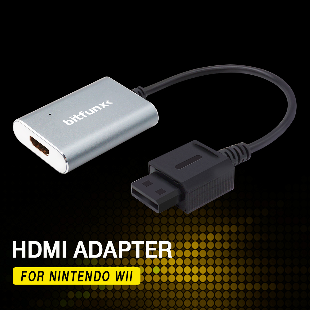 insulator At læse Kapel HDMI Adapter for Nintendo Wii NTSC PAL Retro Game Consoles HD Cable Plug  And Play – Bitfunx