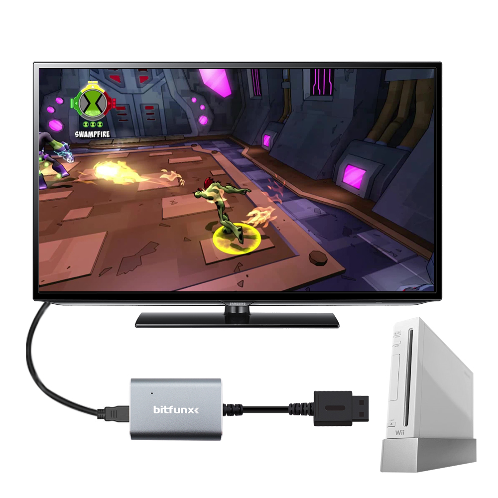 HDMI Adapter for Nintendo Wii NTSC PAL Retro Game Consoles HD Cable Plug  And Play – Bitfunx