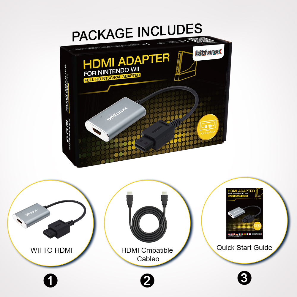  THE CIMPLE CO Compatible with: Wii to HDMI Adapter - Compatible  with: Nintendo, Includes HDMI : Video Games